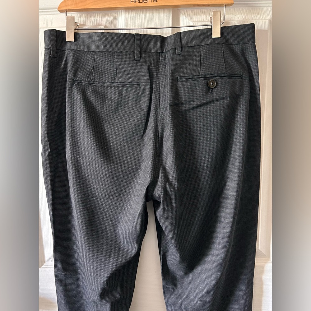Ted Baker London Men’s Charcoal MMT-BEEZTRO Semi Plain Trousers Size 34R $175 - Picture 9 of 16